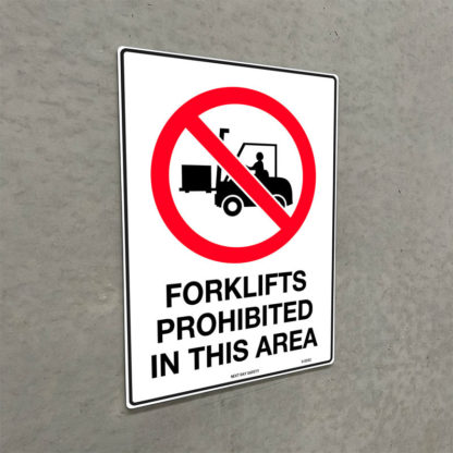 Forklifts Prohibited In This Area Sign - Image 2
