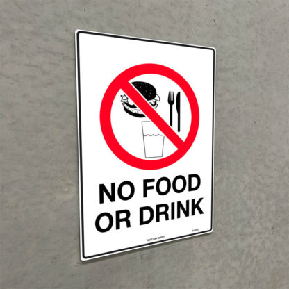 No Food Or Drink Prohibition Sign - Image 2