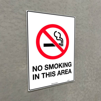 No Smoking In This Area Prohibition Sign - Image 2