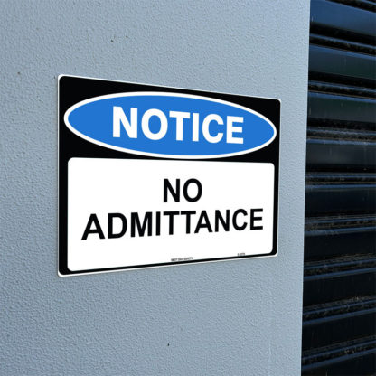 No Admittance Notice Sign - Image 2