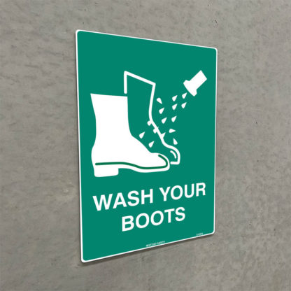 Boot Cleaning Reminder Sign - Image 2