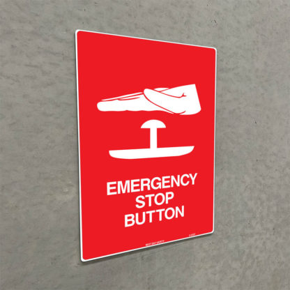 Emergency Stop Button Sign - Image 2
