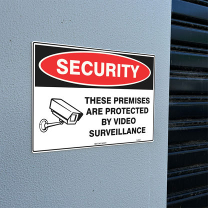 These Premises Are Protected By Video Surveillance Security Sign - Image 2