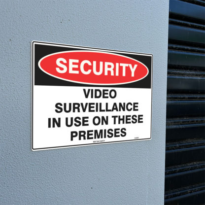 Video Surveillance In Use On The Premises Security Sign - Image 2