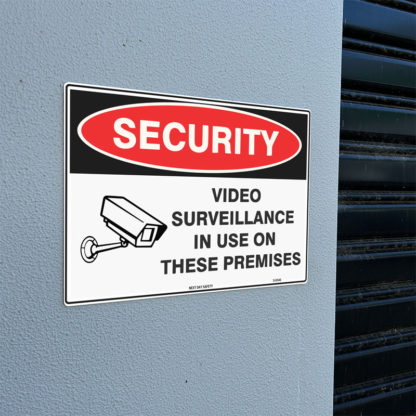 Video Surveillance In Use On The Premises Security Sign - Image 2