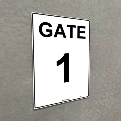 Gate 1 Numbering Sign - Image 2