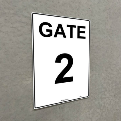 Gate 2 Numbering Sign - Image 2