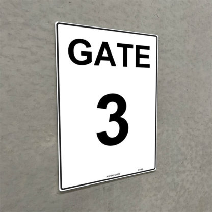 Gate 3 Numbering Sign - Image 2