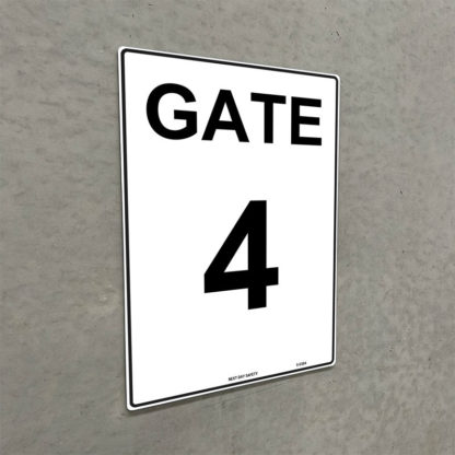Gate 4 Numbering Sign - Image 2
