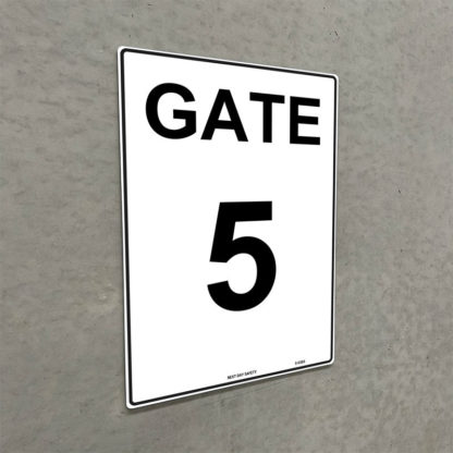 Gate 5 Numbering Sign - Image 2