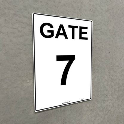 Gate 7 Numbering Sign - Image 2