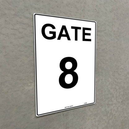 Gate 8 Numbering Sign - Image 2