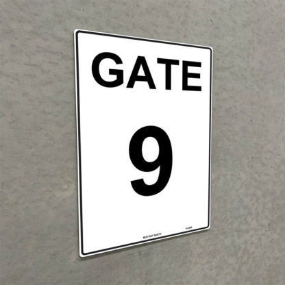 Gate 9 Numbering Sign - Image 2