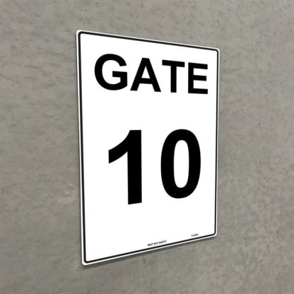 Gate 10 Numbering Sign - Image 2