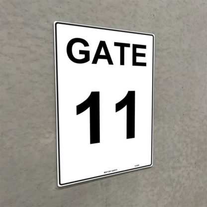 Gate 11 Numbering Sign - Image 2