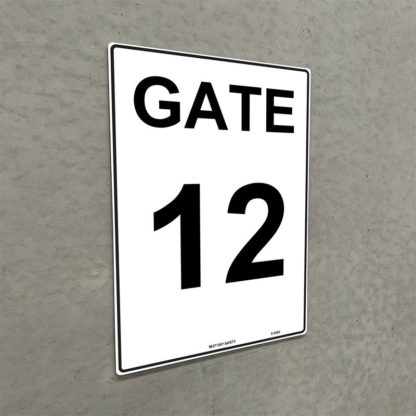 Gate 12 Numbering Sign - Image 2
