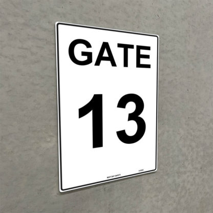 Gate 13 Numbering Sign - Image 2