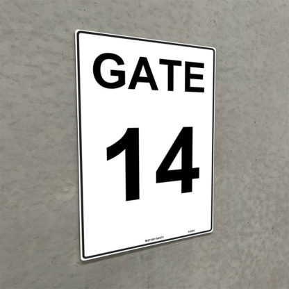 Gate 14 Numbering Sign - Image 2