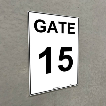 Gate 15 Numbering Sign - Image 2