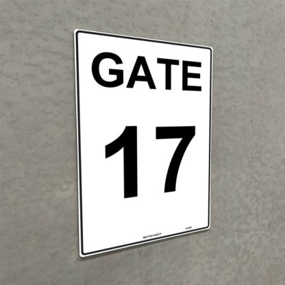 Gate 17 Numbering Sign - Image 2