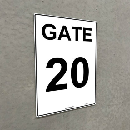 Gate 20 Numbering Sign - Image 2