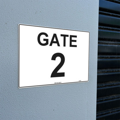Gate 2 Numbering Sign - Image 2