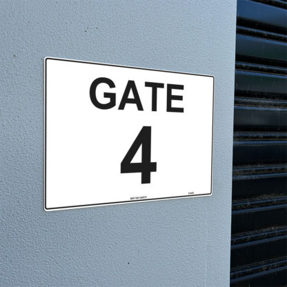 Gate 4 Numbering Sign - Image 2