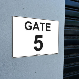 Gate 5 Numbering Sign - Next Day Safety
