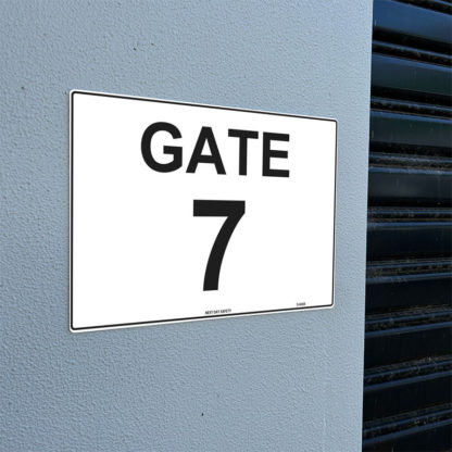 Gate 7 Numbering Sign - Image 2