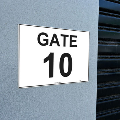 Gate 10 Numbering Sign - Image 2
