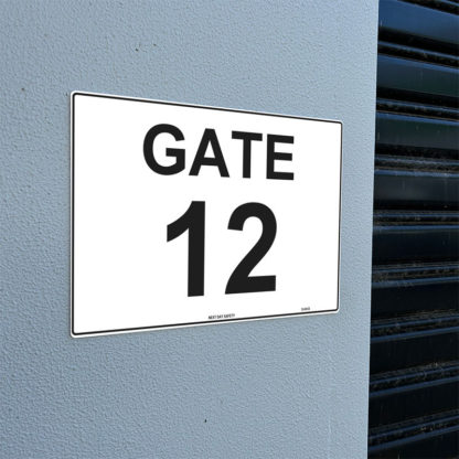 Gate 12 Numbering Sign - Image 2
