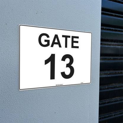 Gate 13 Numbering Sign - Image 2