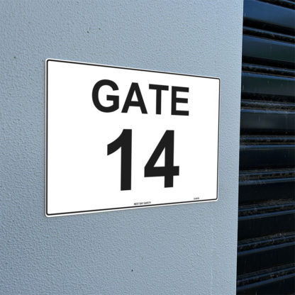 Gate 14 Numbering Sign - Image 2