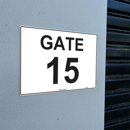 Gate 15 Numbering Sign - Image 2
