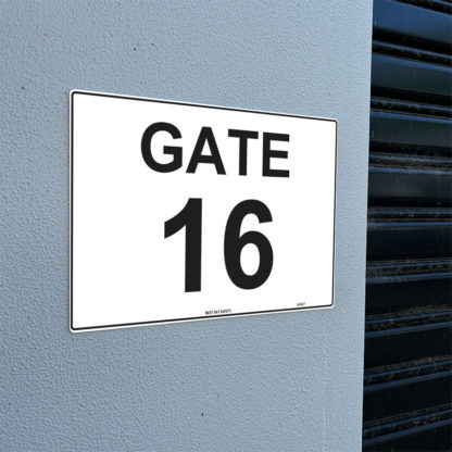 Gate 16 Numbering Sign - Image 2
