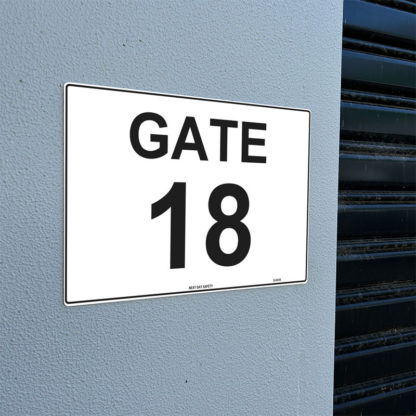 Gate 18 Numbering Sign - Image 2