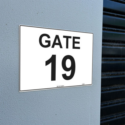 Gate 19 Numbering Sign - Image 2