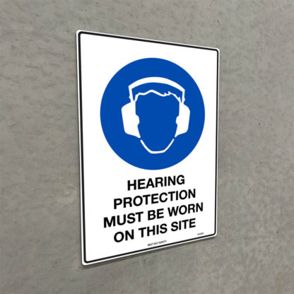 Hearing Protection Must Be Worn On This Site Mandatory Sign. - Image 2