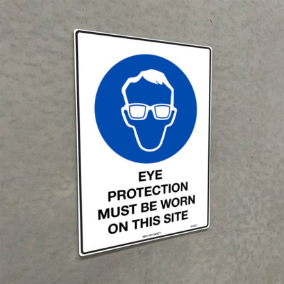 Eye Protection Must Be Worn On This Site Mandatory Sign - Image 2