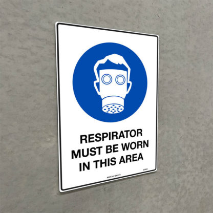 Respirator Must Be Worn In This Area Mandatory Sign - Image 2
