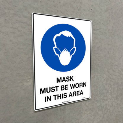 Mask Must Be Worn In This Area Mandatory Sign - Image 2