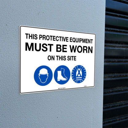 This Protective Equipment Must Be Worn On This Site Mandatory Sign - Image 2
