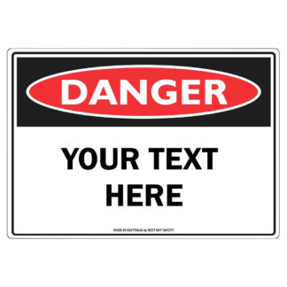 Customisable Danger Sign