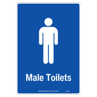 Male Toilets Sign