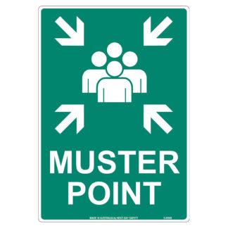 Muster Point Sign With Symbol