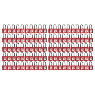 Sets of 100 Lockout Tagout Padlocks