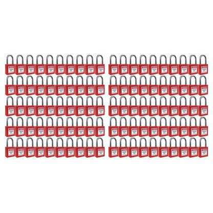 Sets of 100 Lockout Tagout Padlocks