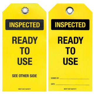 Inspected Ready To Use Safety Tags