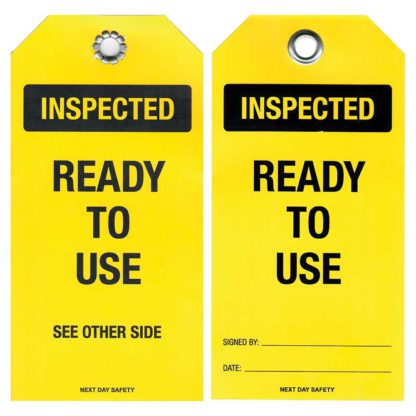 Inspected Ready To Use Safety Tags