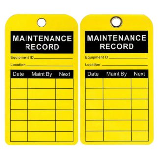 Maintenance Record Tags